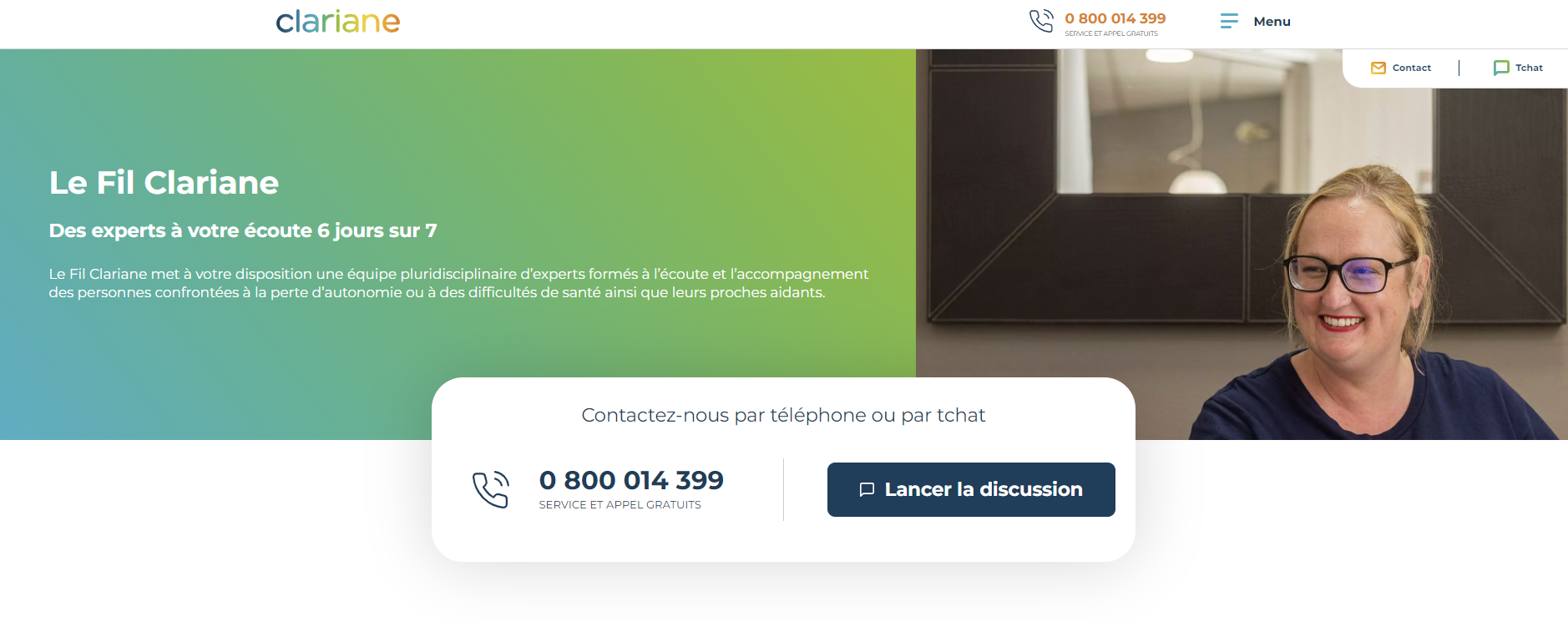 La ligne d'écoute "Le Fil Clariane"