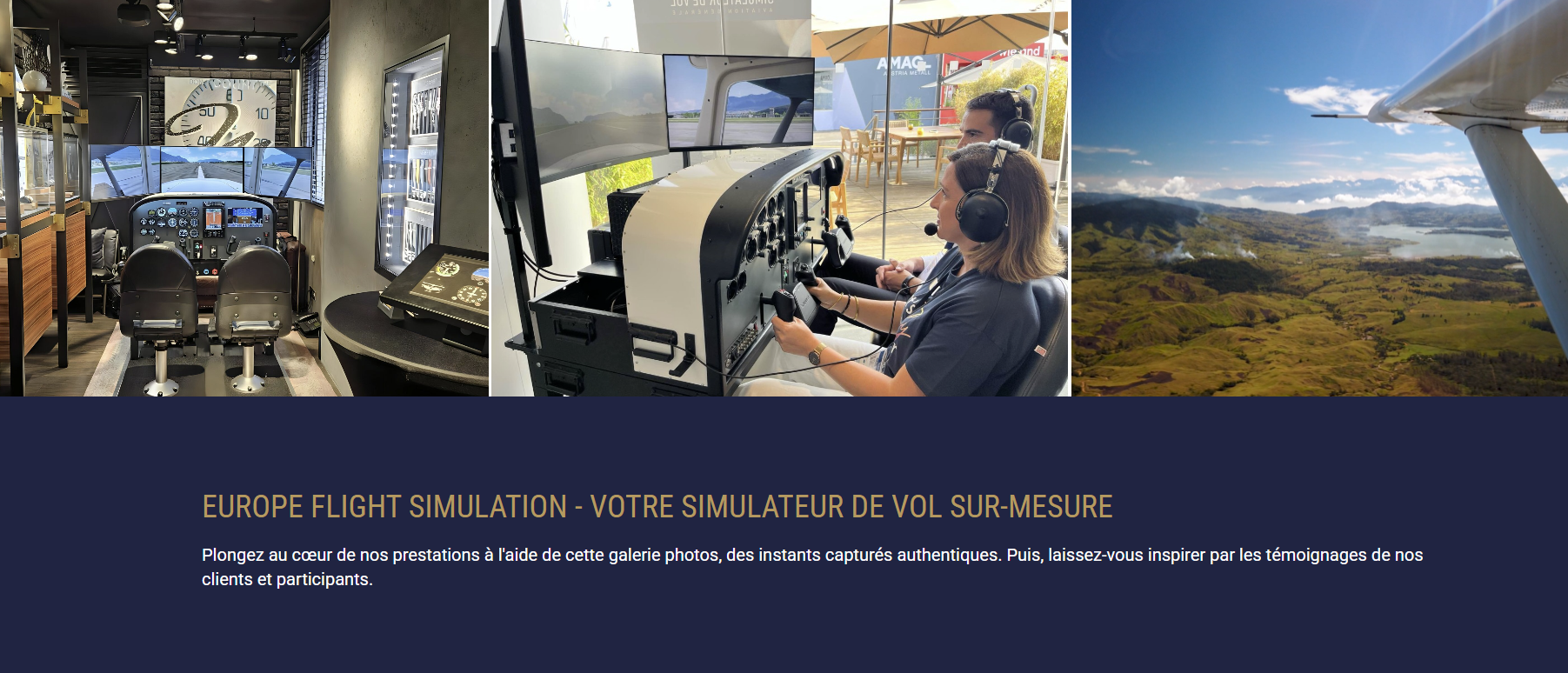Services de Europe Flight Simulation